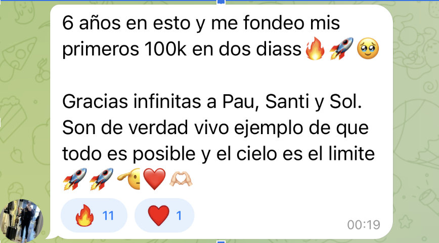 Proof of success 11