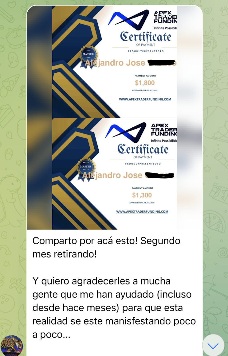 Proof of success 6