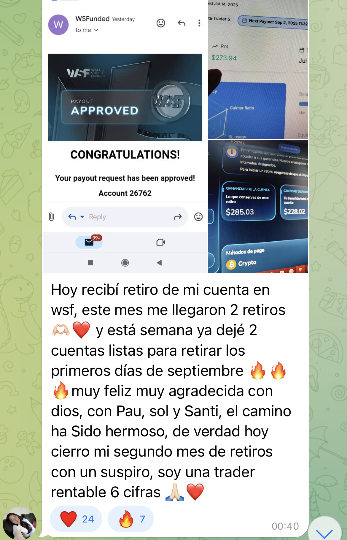 Proof of success 7
