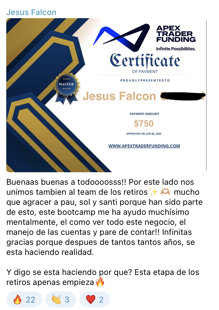 Proof of success 1